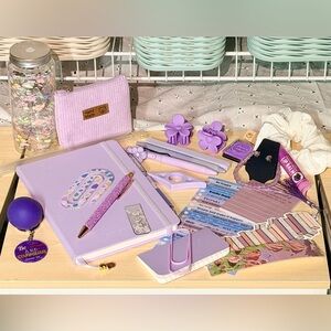 💜🤍Lavender Bookish Set with Accessories